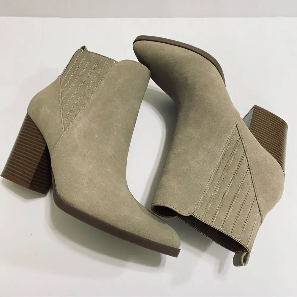Indigo RD Iradore  womens ankle booties, Stone/Taupe /grey size 8.5 - Picture 2 of 7